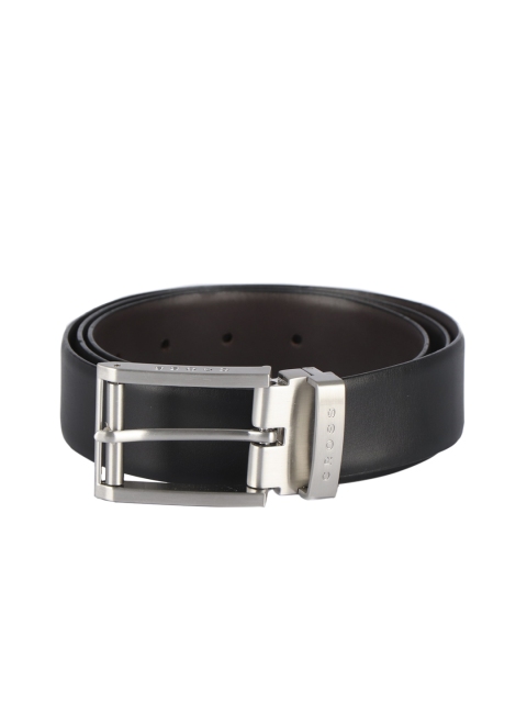 

Cross Men Black Solid Genuine Leather Reversible Belt