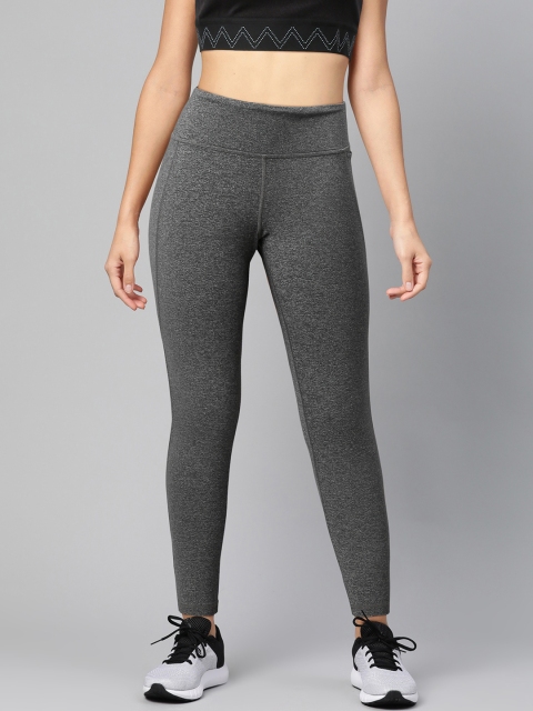 

Reebok Women Charcoal Grey TS Lux 2.0 Training Tights