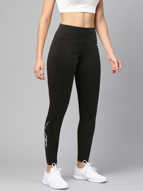 

Reebok Classic Women Black Graphic AOV Solid Tights