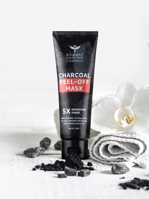 

Bombay Shaving Company Set of 2 Activated Charcoal Peel Off Masks 100g Each, Black