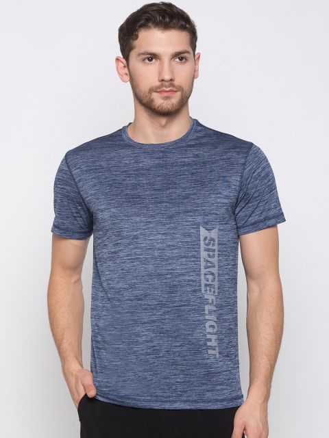

Globus Men Navy Blue Solid Round Neck T-shirt