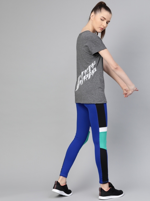 

Reebok Women Charcoal Grey Solid RC Activchill + Cotton Crossfit T-shirt
