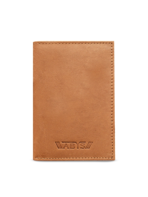 

ABYS Unisex Tan Brown Solid Card Holder
