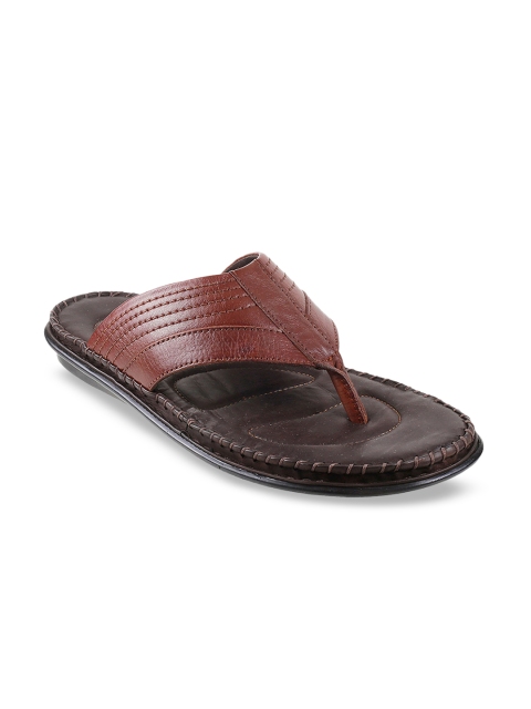 

Metro Men Maroon Leather Sandals