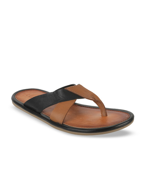 

Metro Men Black & Brown Comfort Sandals