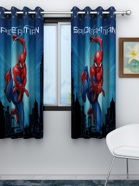 

Marvel Blue Marvel Avengers Spiderman Kids Single Window Curtain