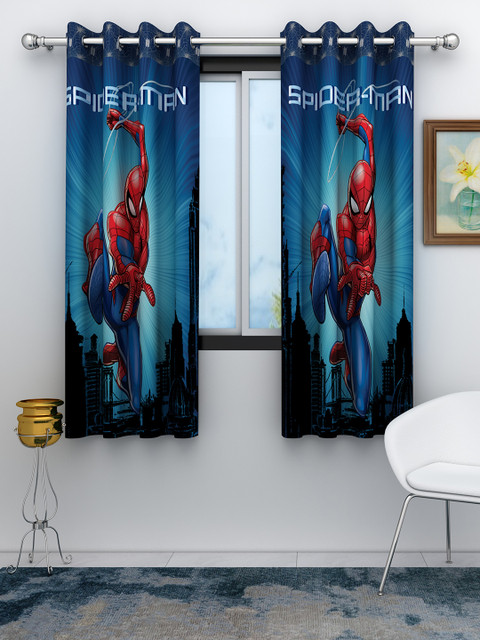 

Marvel Blue Set of 2 Marvel Avengers Spiderman Kids Window Curtain