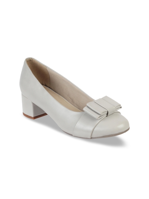 

LEMON & PEPPER Women Grey Solid Pumps