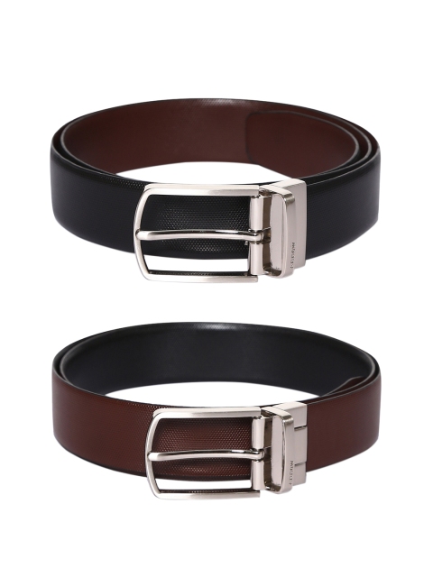 

Arrow Men Black & Brown Textured Reversible Leather Belt