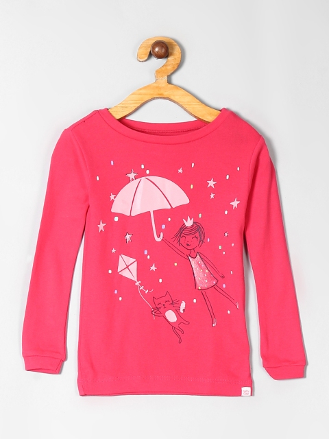 

GAP Boys Pink Printed Round Neck T-shirt
