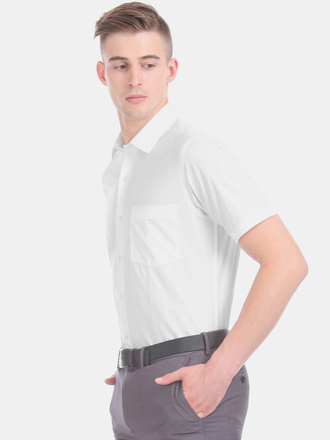 

Arrow Men White Regular Fit Solid Formal Shirt