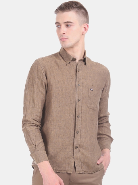 

Arrow Sport Men Brown Regular Fit Solid Casual Shirt