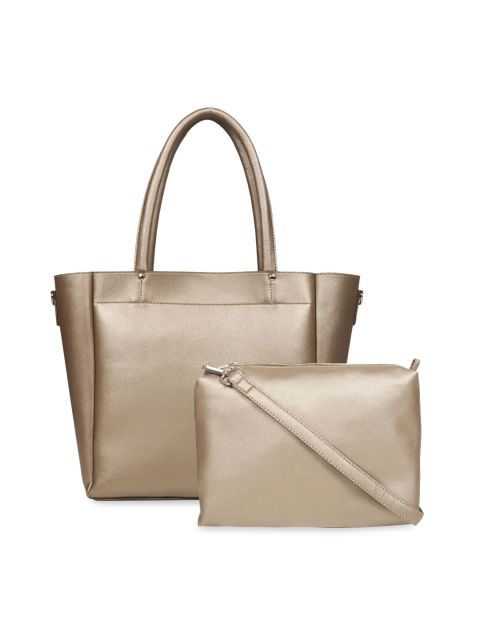

Toteteca Gold-Toned Solid Shoulder Bag