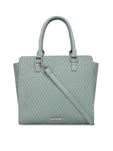 

Toteteca Green Textured Handheld Bag