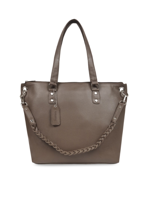 

Toteteca Taupe Solid Shoulder Bag