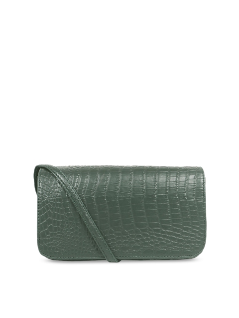 

Toteteca Women Green Textured Sling Bag