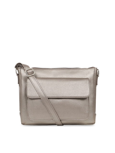 

Toteteca Silver-Toned Solid Sling Bag