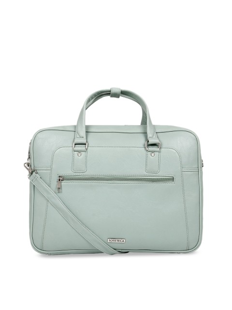 

Toteteca Unisex Green Solid Laptop Bag