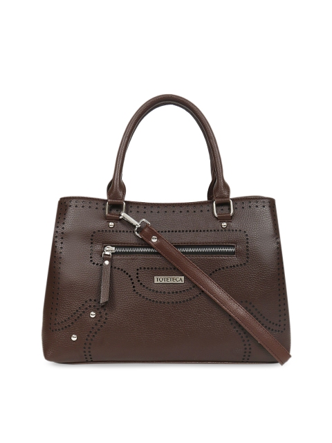 

Toteteca Brown Solid Handheld Bag
