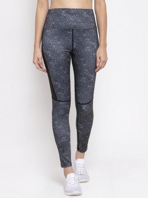 

Global Republic Women Grey Printed Tights