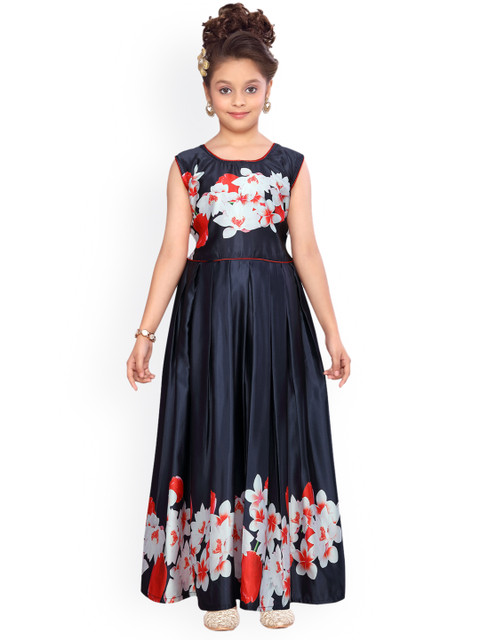 

Aarika Girls Red Printed Maxi Dress
