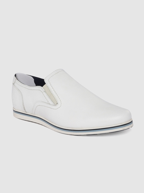 

U.S. Polo Assn. Men Off-White Leather Loafers