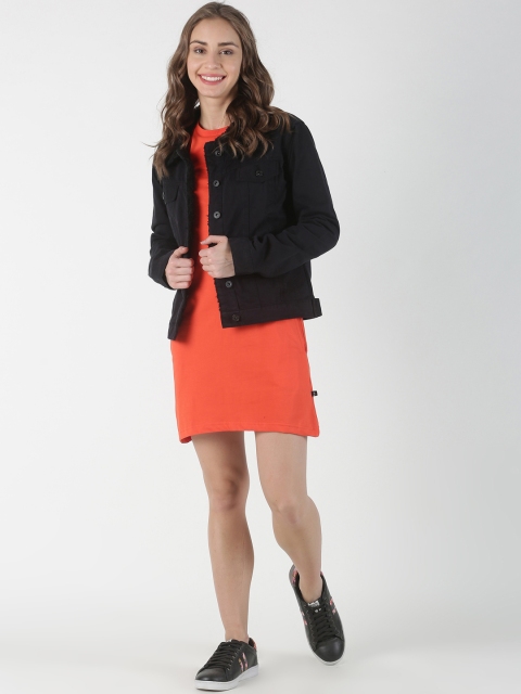 

Blue Saint Women Black Solid Tailored Jacket