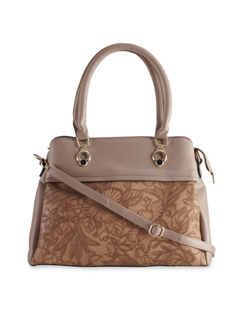 

LEGAL BRIBE Beige Printed Handheld Bag