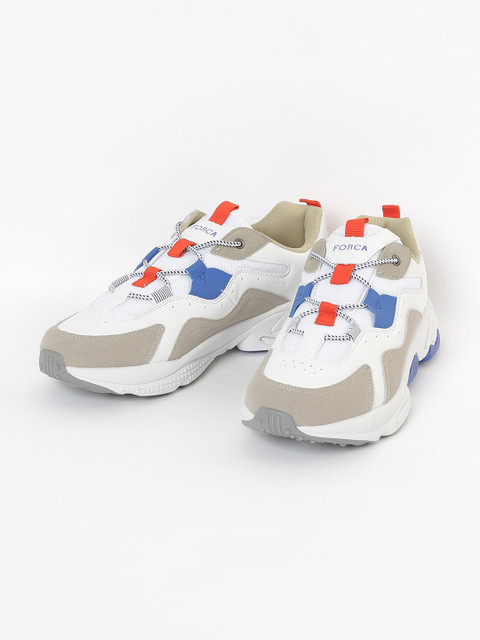 

Forca Men White & Beige Colourblocked Sneakers
