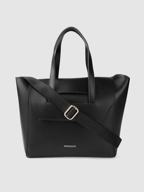 

MIRAGGIO Black Solid Shoulder Bag