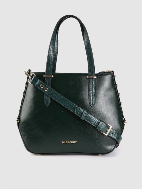

MIRAGGIO Green Solid Shoulder Bag