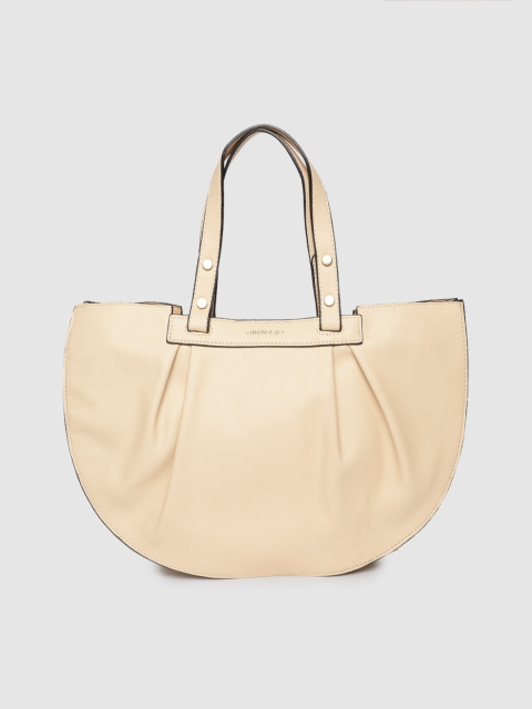 

MIRAGGIO Beige Solid Shoulder Bag