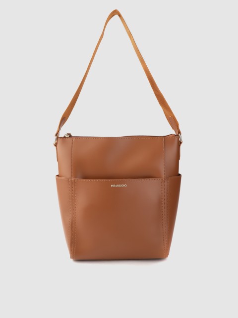 

MIRAGGIO Brown Solid Shoulder Bag