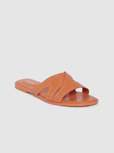 

Roadster Women Orange Solid Open Toe Flats