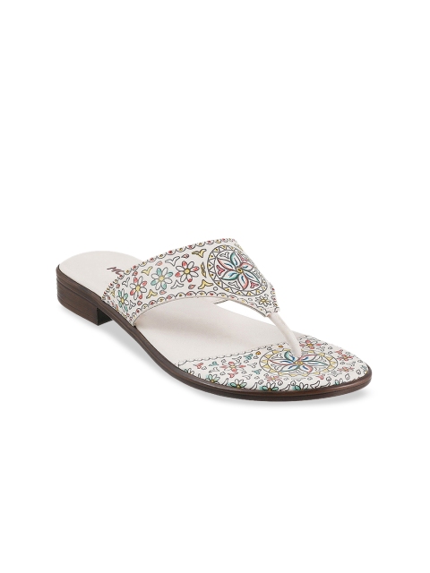 

Mochi Women White Printed Heels
