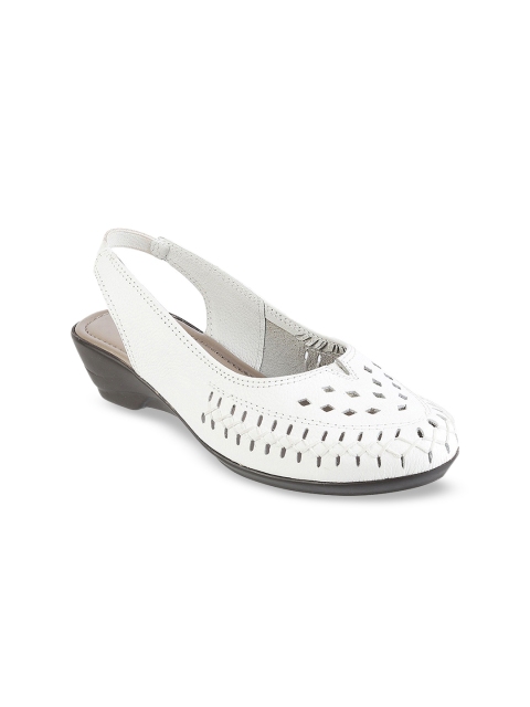 

Mochi Women White-Coloured Cut Out Mules