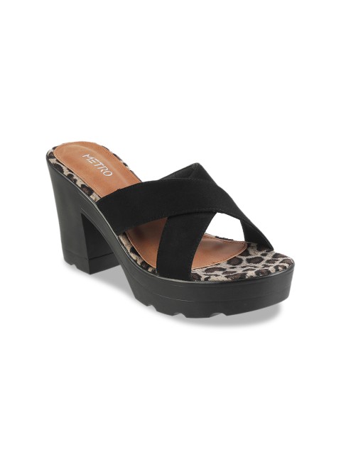 

Metro Women Black Solid Heels