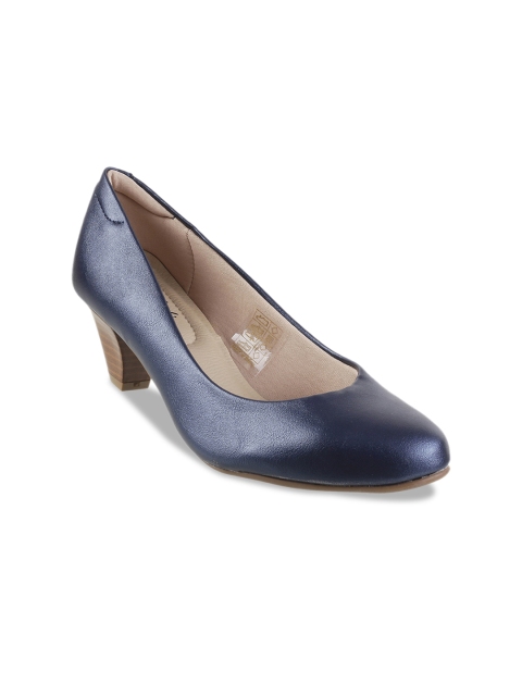 

Metro Women Navy Blue Solid Pumps
