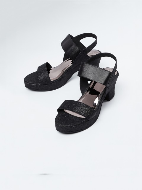 

Ginger by Lifestyle Women Black Solid Heels
