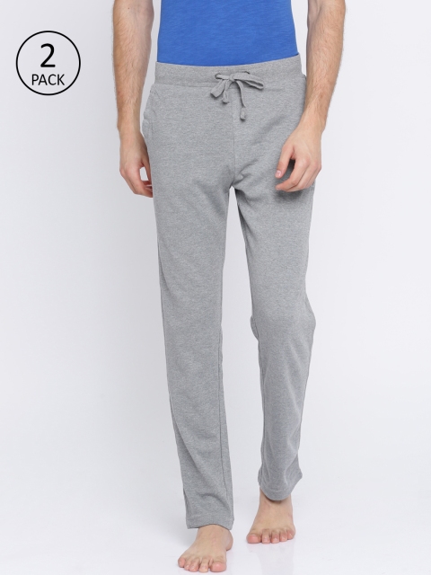 

U.S. Polo Assn. Men Pack of 2 Grey Solid Lounge Pants 2278733