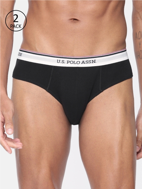 

U.S. Polo Assn. Men Pack of 2 Solid Briefs, Assorted