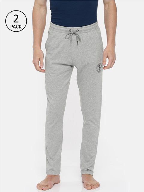 

U.S. Polo Assn. Men Pack of 2 Grey Melange Lounge Pants