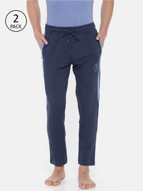 

U.S. Polo Assn. Men Pack of 2 Navy Blue Solid Lounge Pants