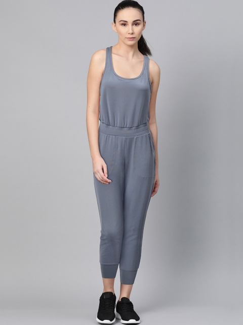 

Nike Women Blue Solid Basic 7/8th Yoga Jumpsuit