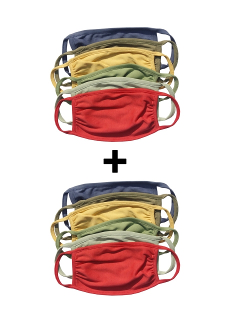 

Nino Bambino Kids Pack of 12 Multicoloured Organic Cotton Outdoor Masks, Multi