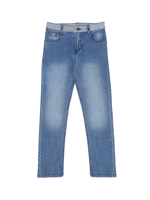 

Pantaloons Junior Boys Blue Tapered Fit High-Rise Clean Look Jeans