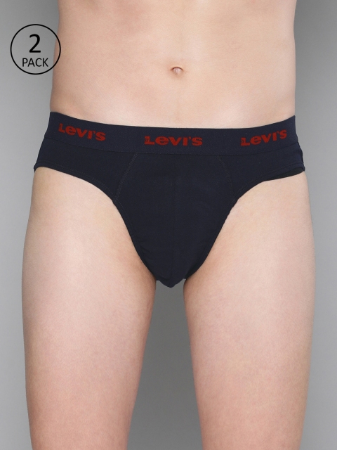 

Levis Men Pack of 2 Solid Briefs, Navy blue