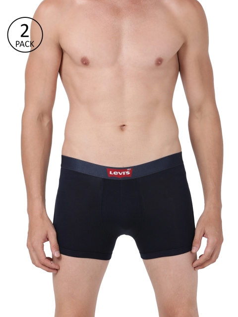 

Levis Men Pack of 2 Solid Trunks, Navy blue