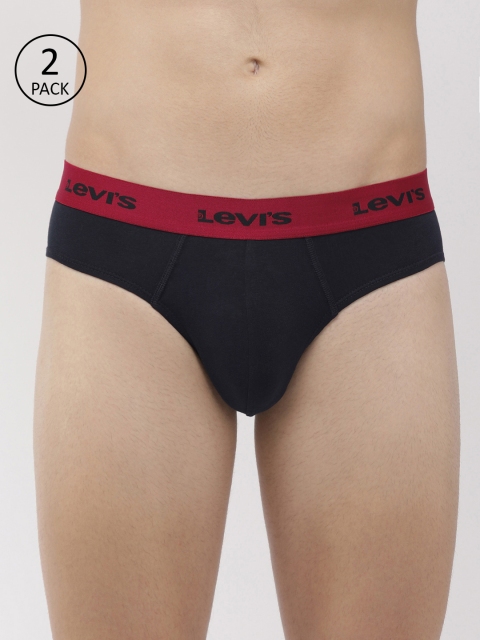 

Levis Men Pack of 2 Solid Briefs, Navy blue