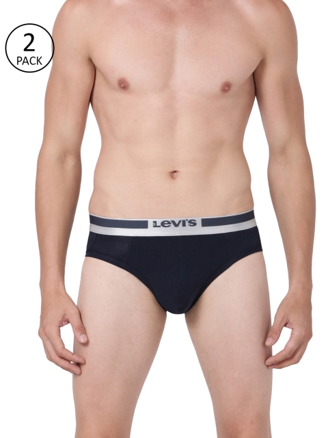 

Levis Men Pack of 2 Solid Briefs, Navy blue